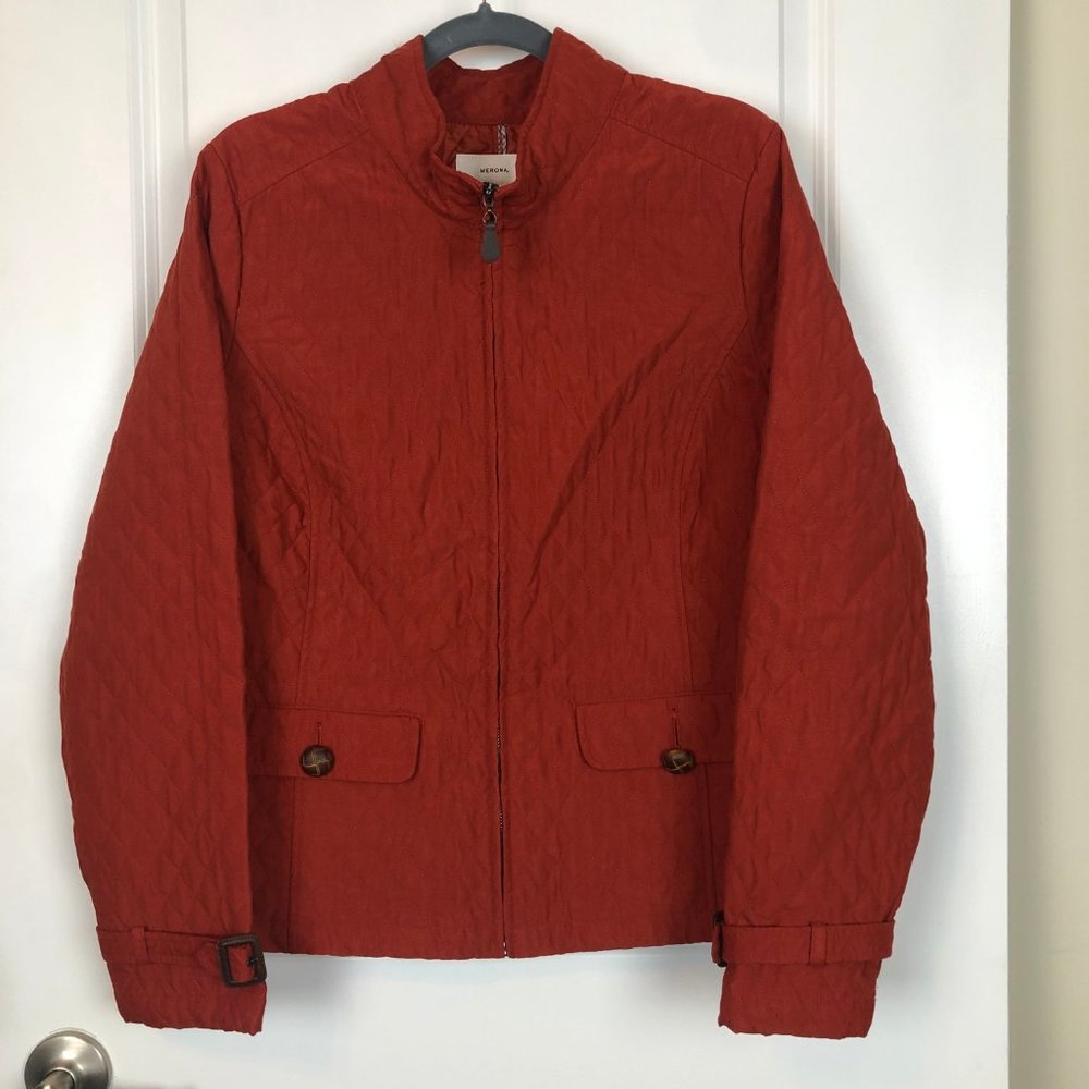 Merona Quilted Jacket Size Large